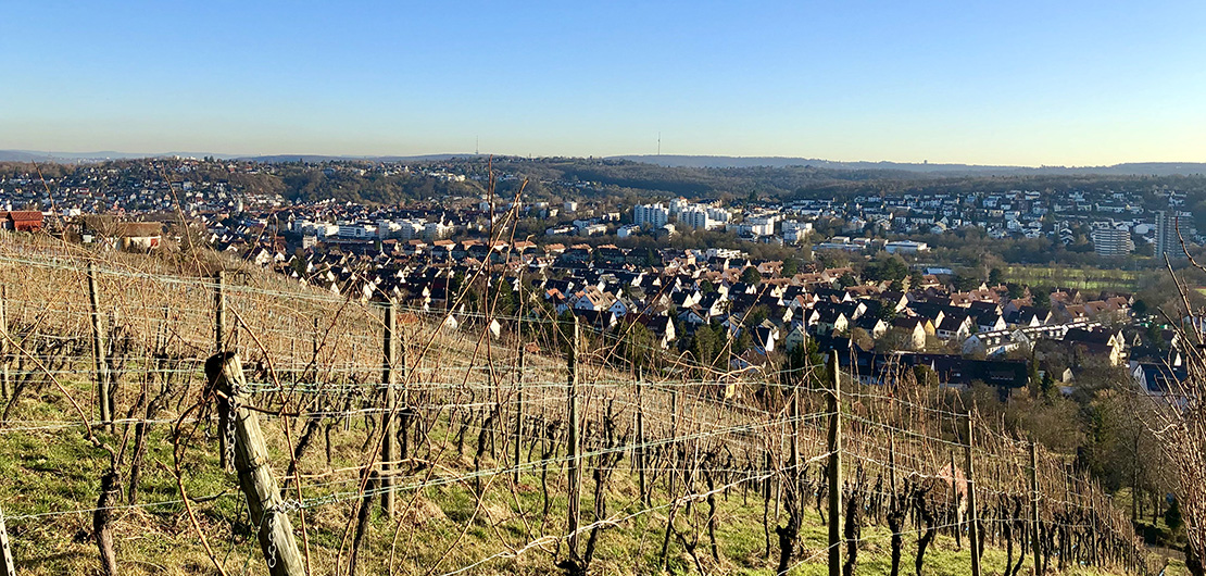 Blick auf Stuttgart Feuerbach, Foto © Hans-Martin Goede